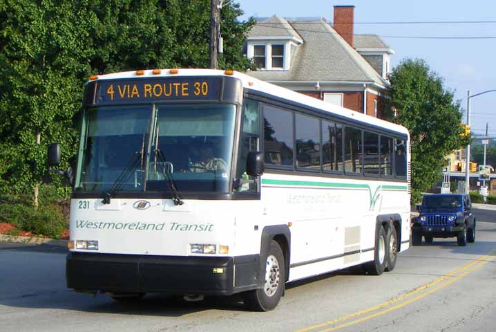 Westmoreland Transit MCI 102-DL3 231